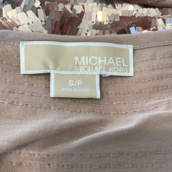 MICHAEL KORS GOLD SEQUENCE DRESS - Picture 5 of 6